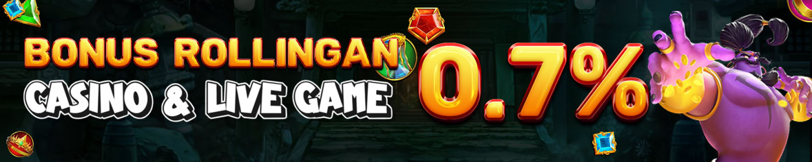 BONUS ROLLINGAN CASINO & LIVE GAME 0.7%